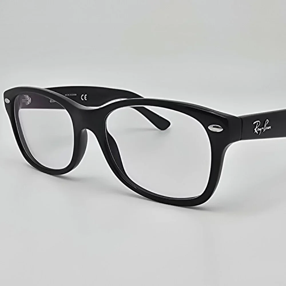 Ray-Ban RB1528 3542 New Wayfarer Junior Polished Black Kid Eyeglasses Frame 48mm